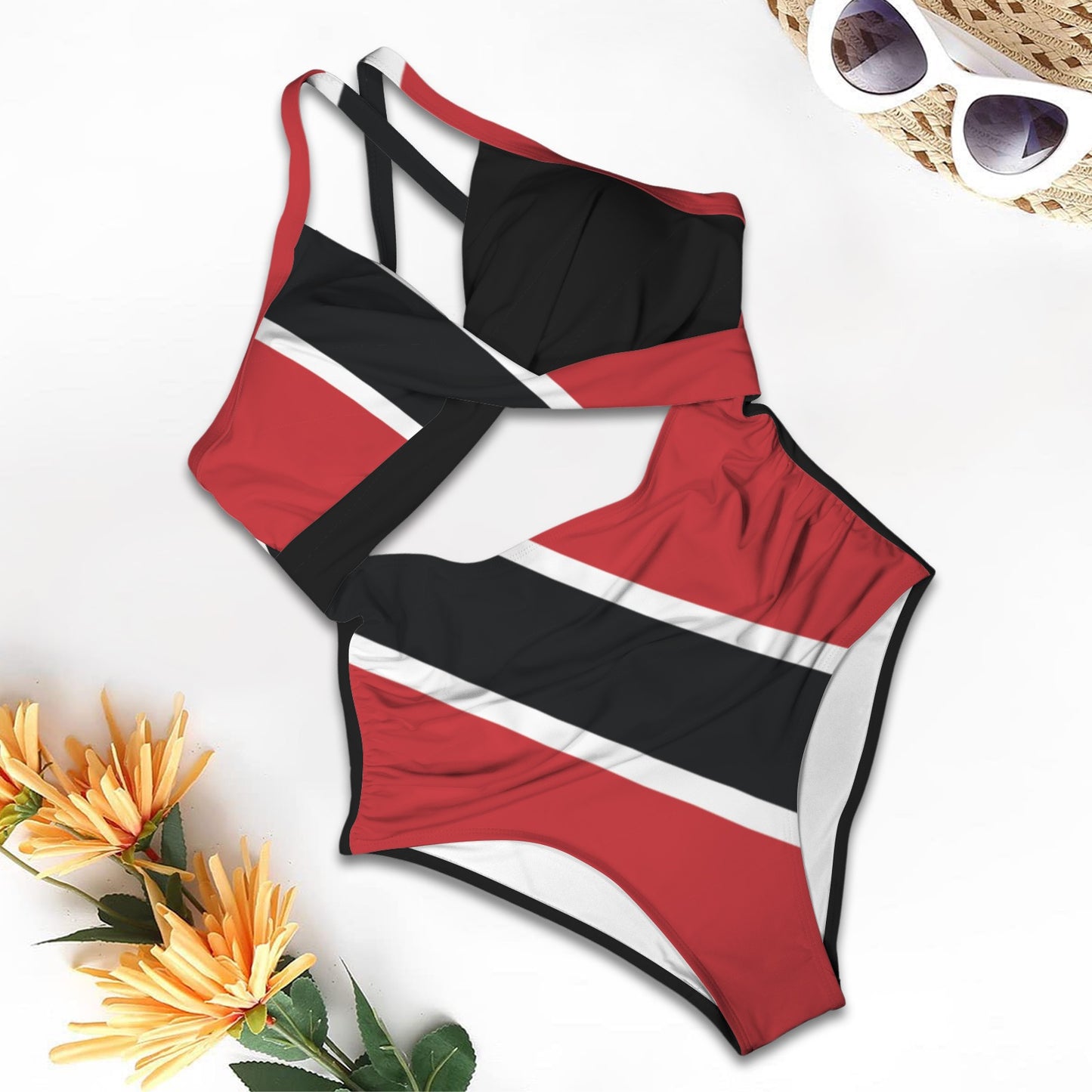 TRINIDAD One Piece Women's Twist Front Tie Back Swimsuit