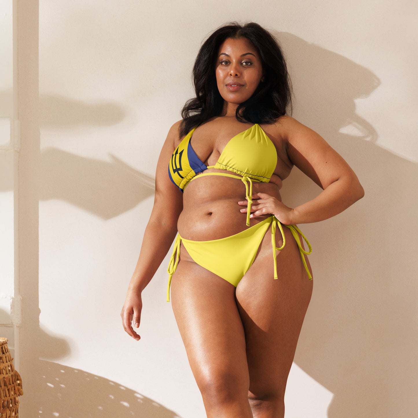 Barbados Bikini string recyclé all-over imprimé