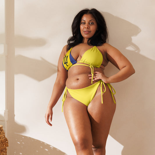 Barbados All-over print recycled string bikini