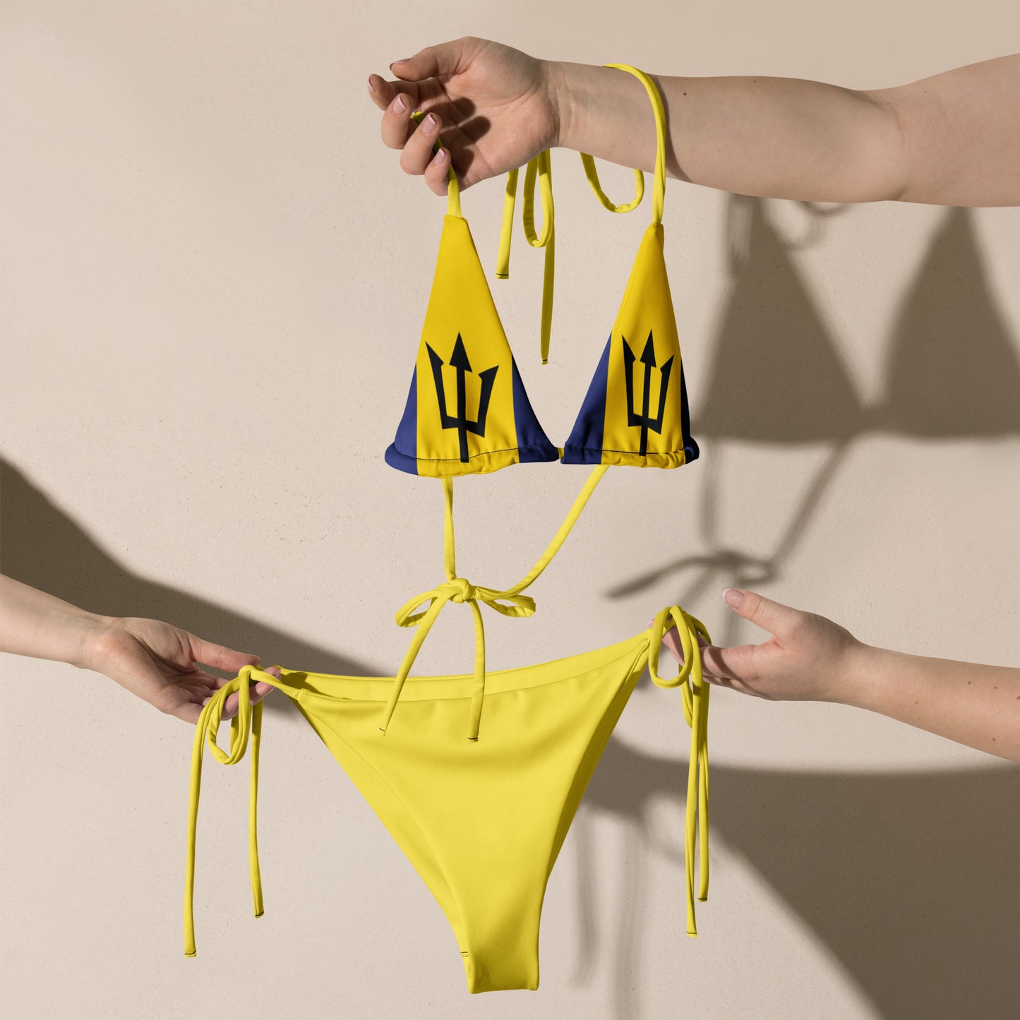 Barbados All-over print recycled string bikini