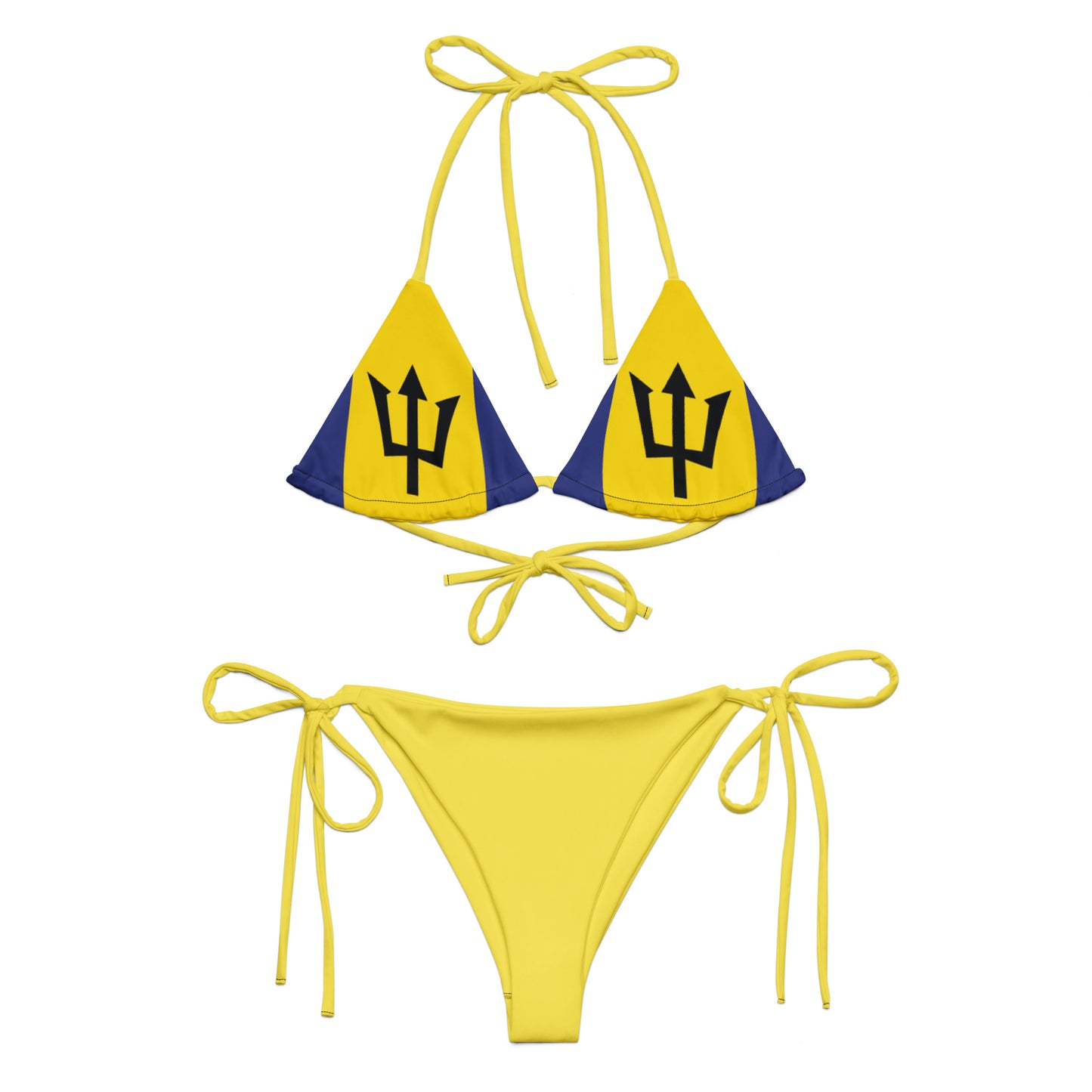 Barbados All-over print recycled string bikini