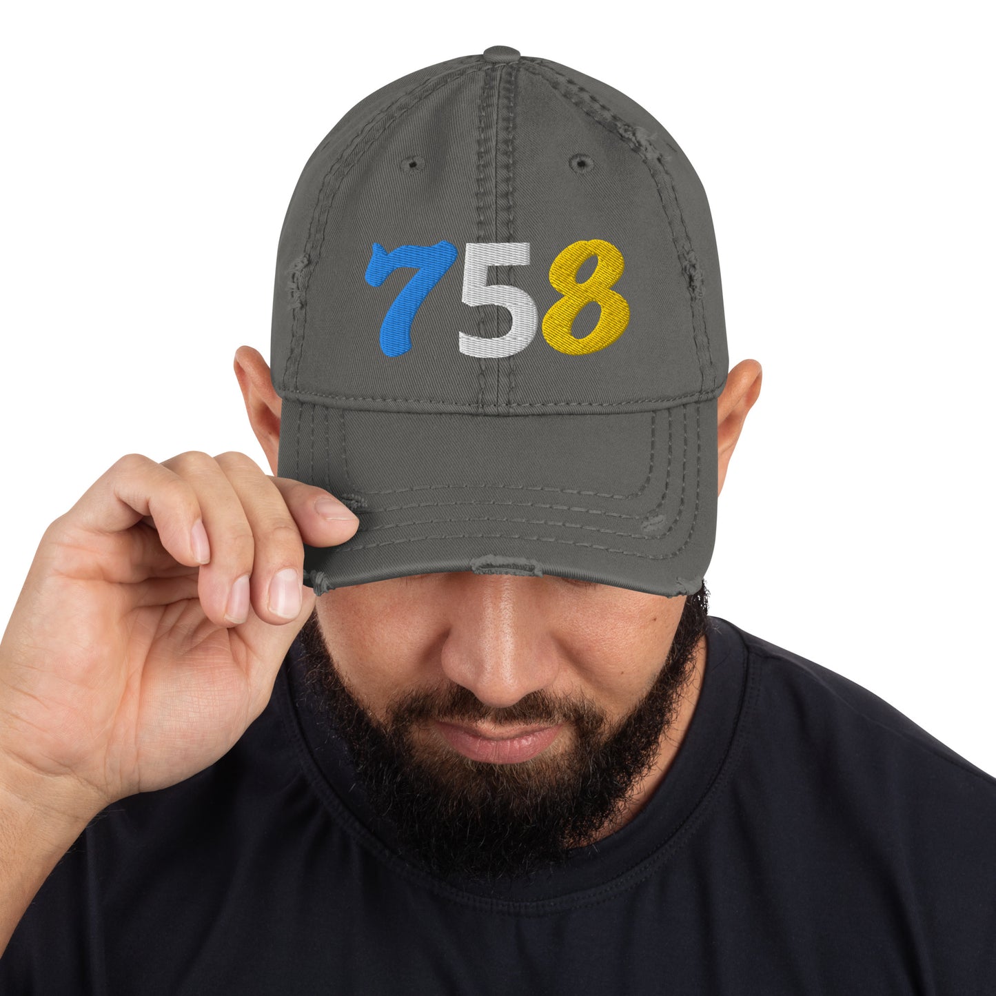 758 Distressed Hat