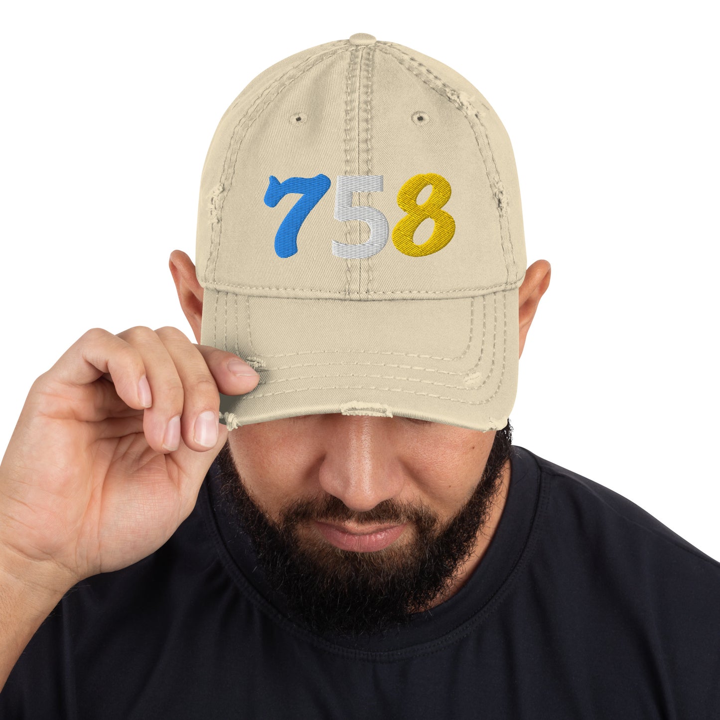 758 Distressed Hat