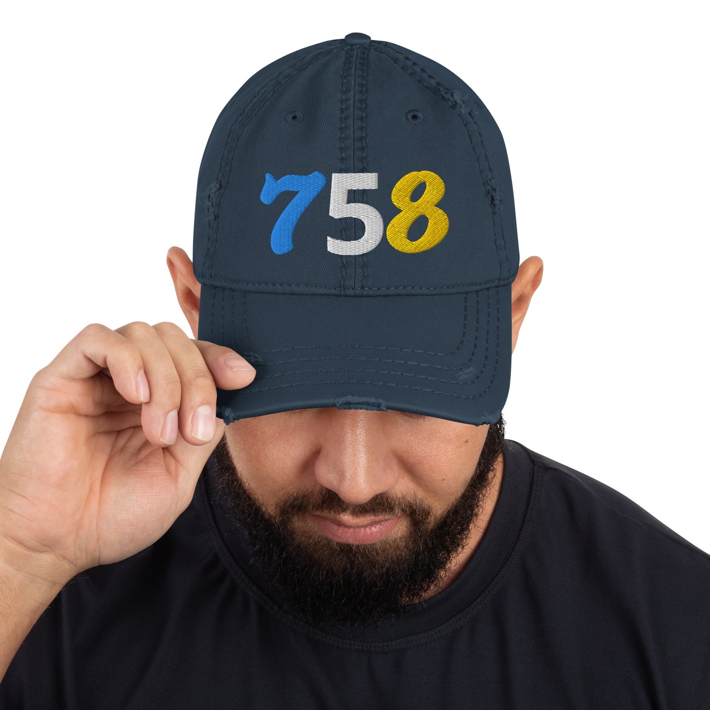 758 Distressed Hat