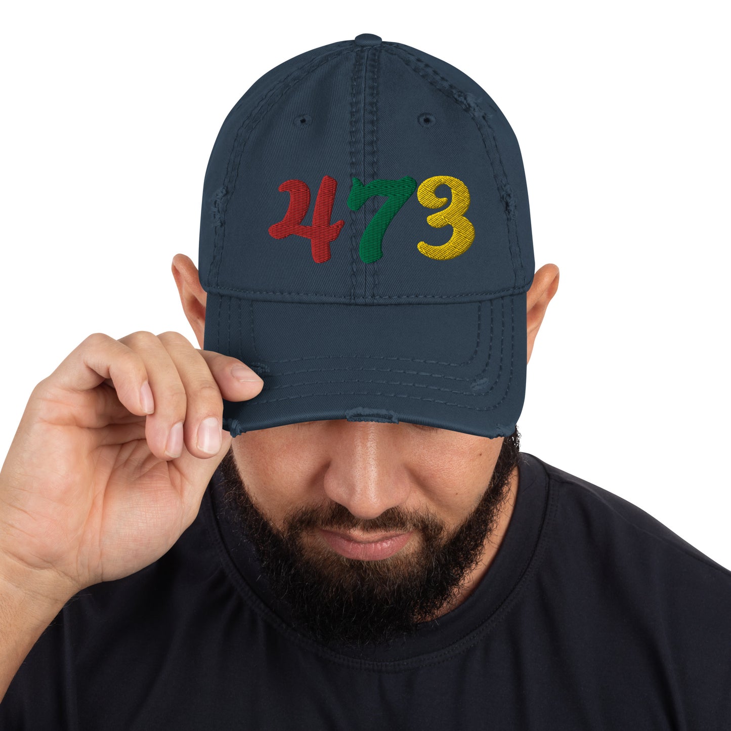 473 Distressed Hat