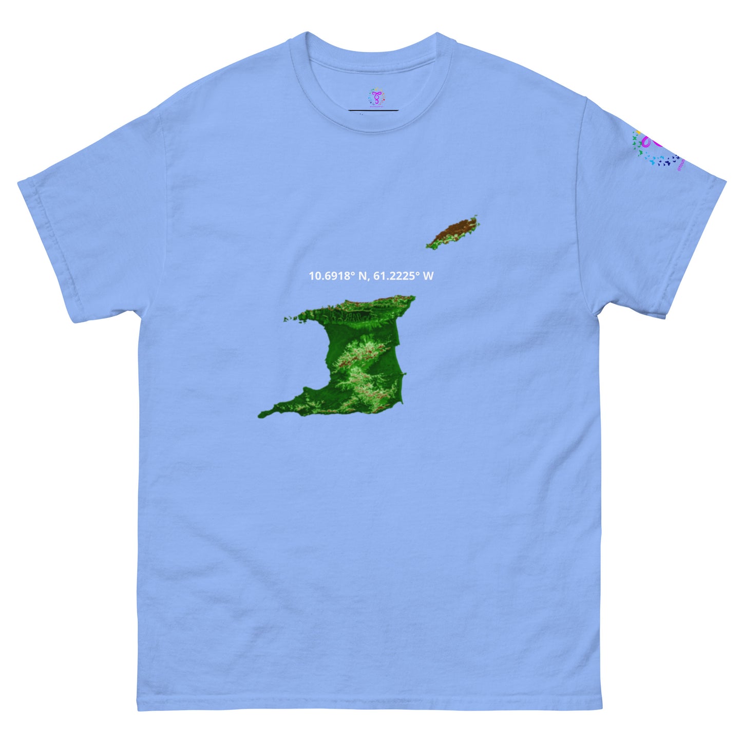 Trini Map Coordinates classic tee