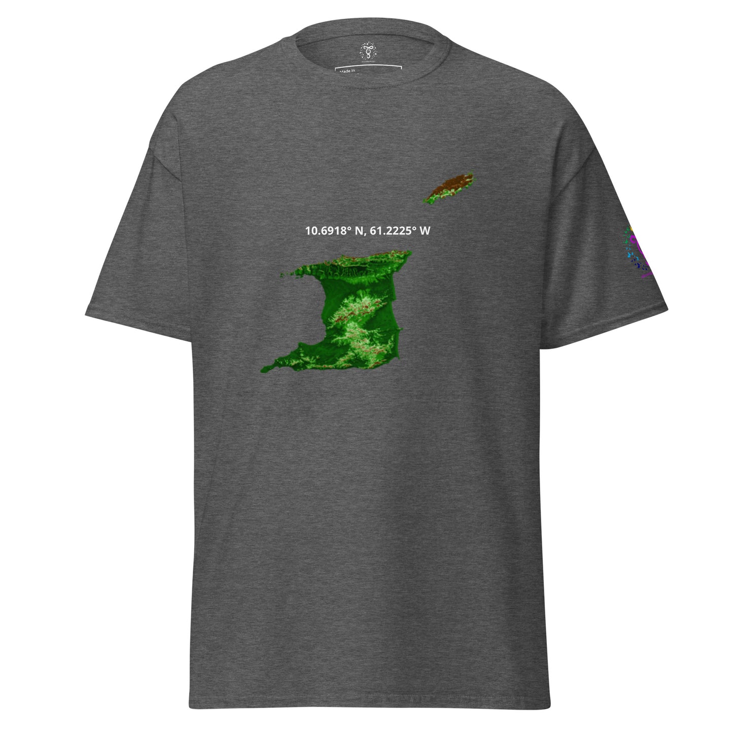 Trini Map Coordinates classic tee