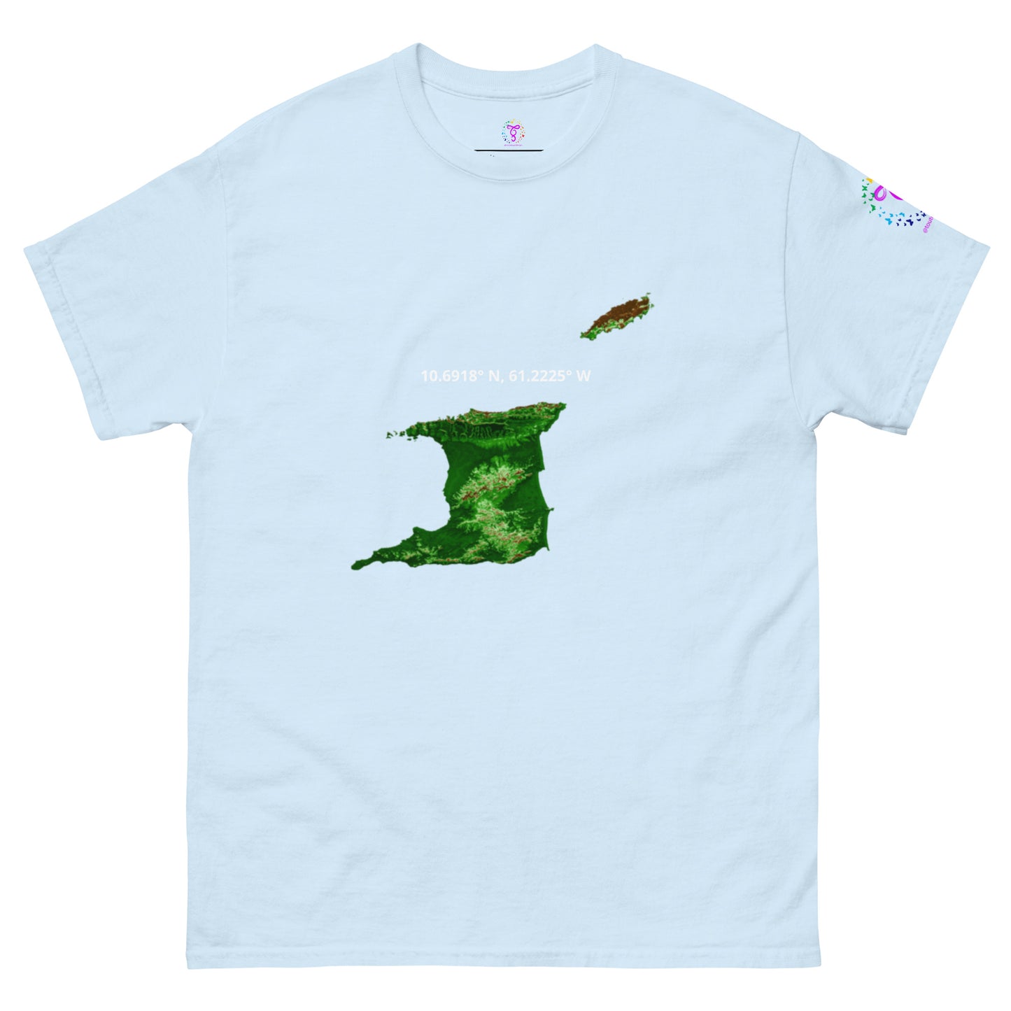 Trini Map Coordinates classic tee