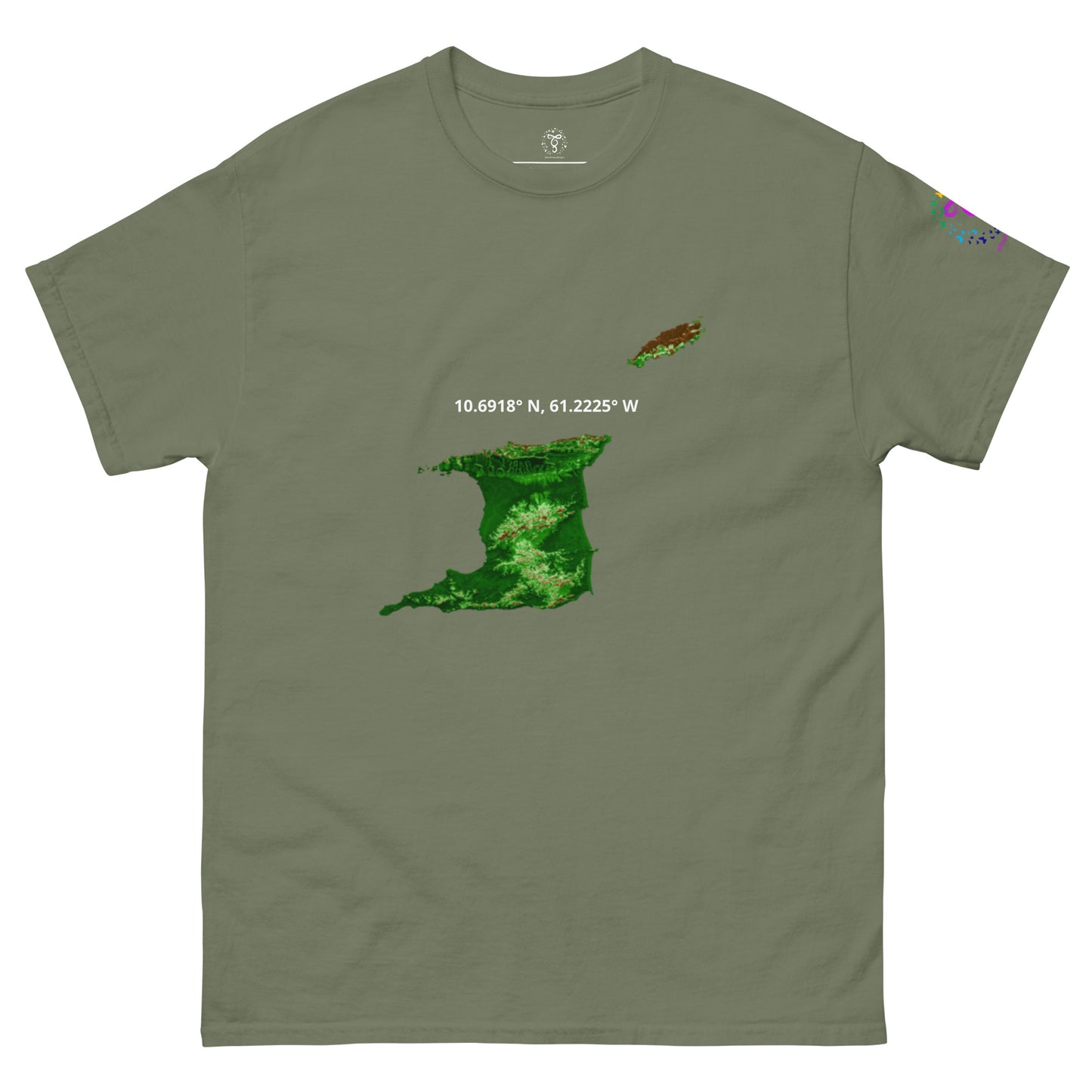 Trini Map Coordinates classic tee