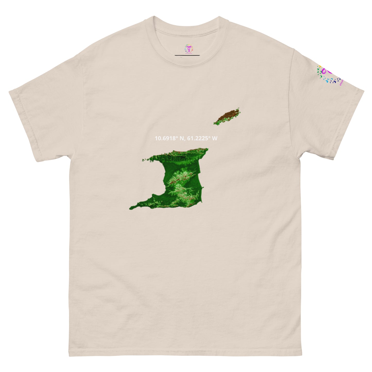 Trini Map Coordinates classic tee