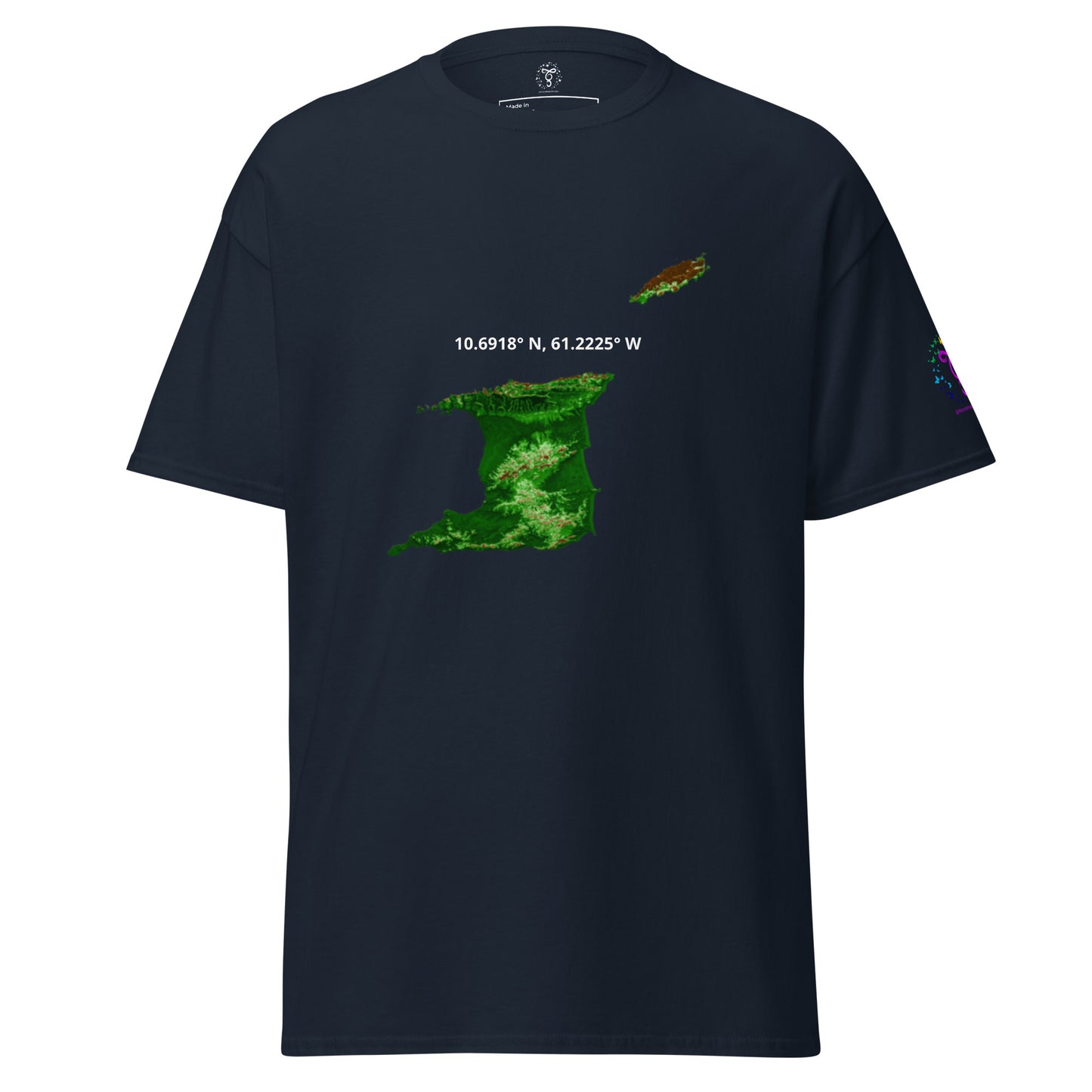 Trini Map Coordinates classic tee