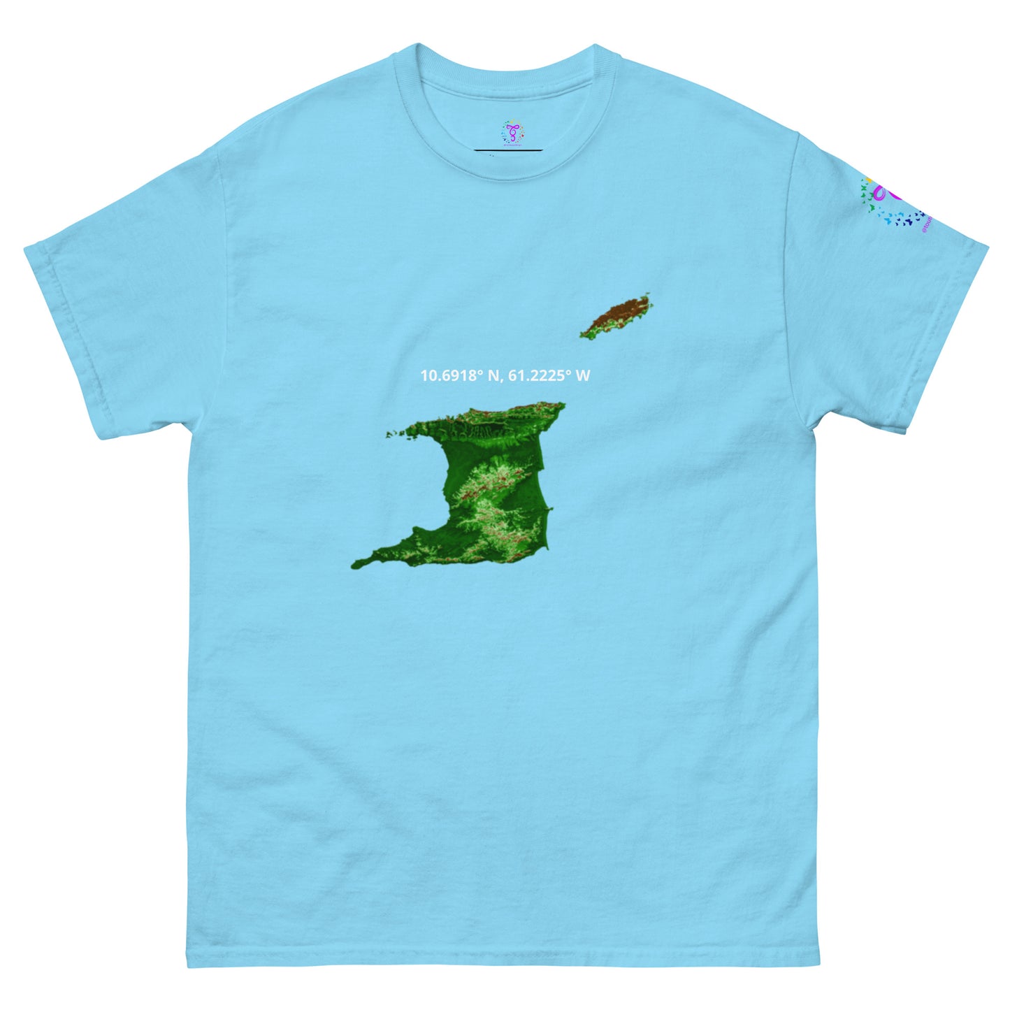 Trini Map Coordinates classic tee