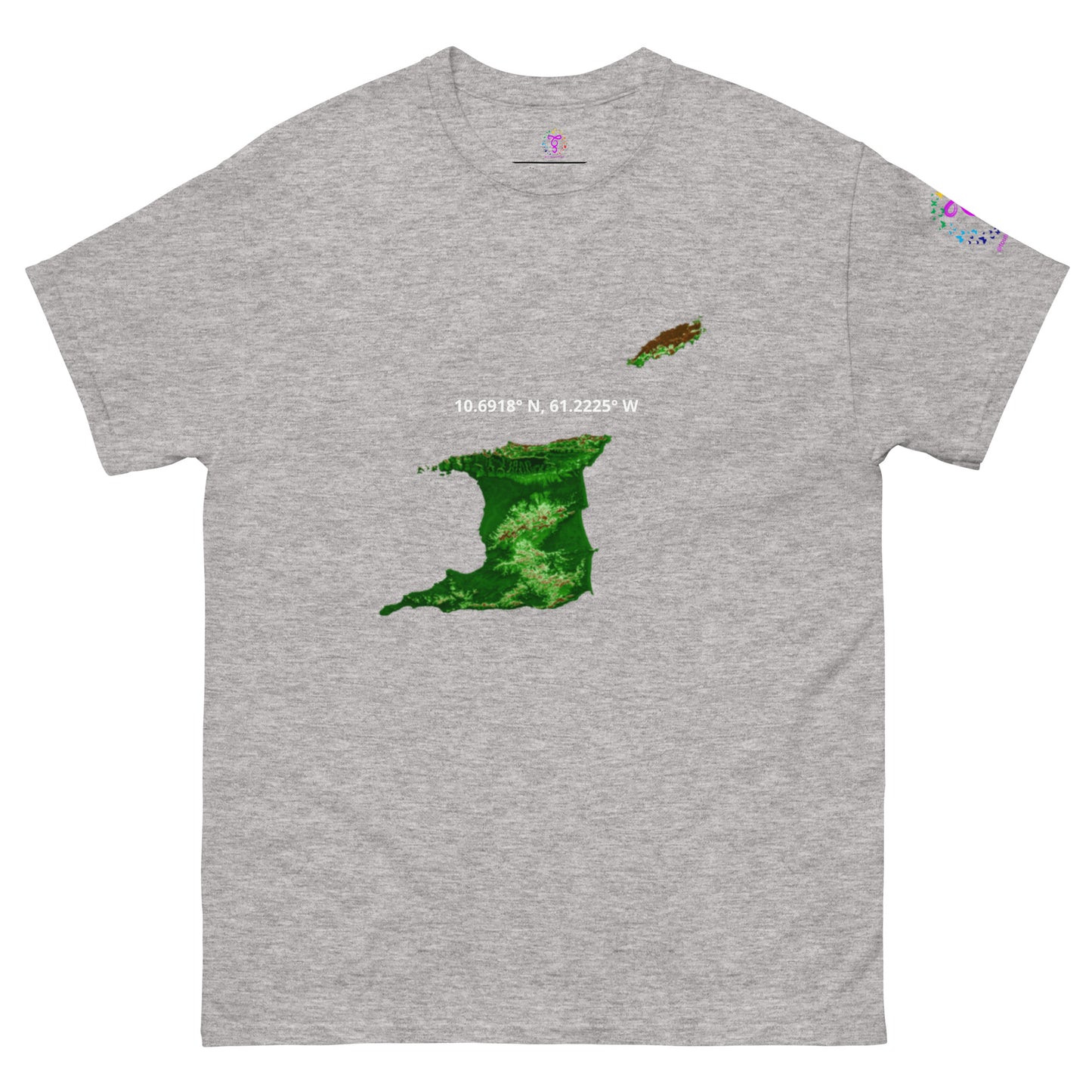 Trini Map Coordinates classic tee