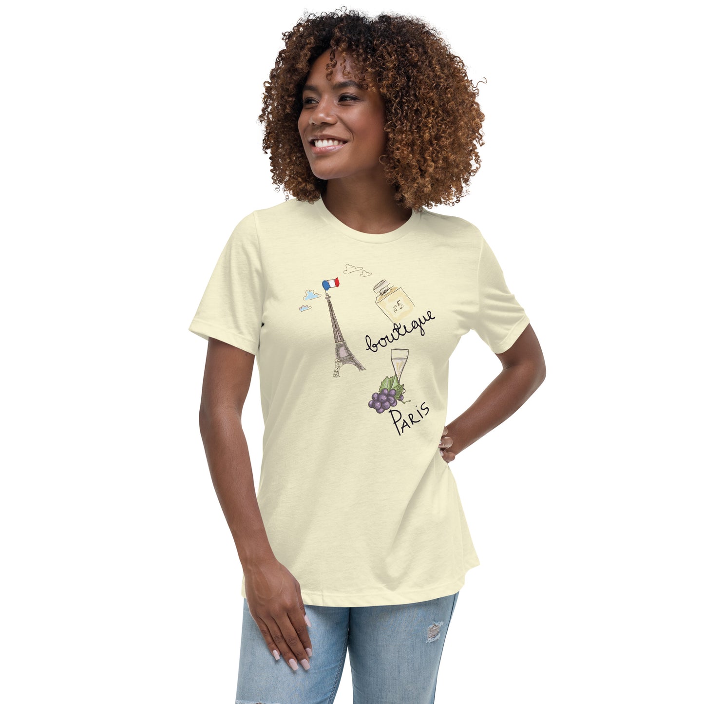 BOUTIQUE PARIS Women's Relaxed T-Shirt